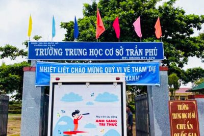 Chương trình Thư Viện Xanh tại trường THCS Trần Phú.